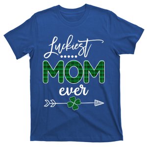 Luckiest Mom Ever Gift St Patricks Day Gift T-Shirt