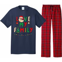 Love My Family Vintage Santa Family Christmas Pajama Pajama Set