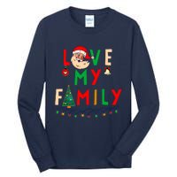 Love My Family Vintage Santa Family Christmas Pajama Tall Long Sleeve T-Shirt