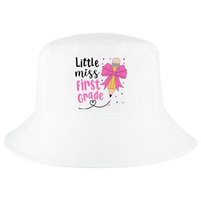 Little Miss First Grade Back To School Rainbow Cool Comfort Performance Bucket Hat