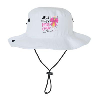 Little Miss First Grade Back To School Rainbow Legacy Cool Fit Booney Bucket Hat