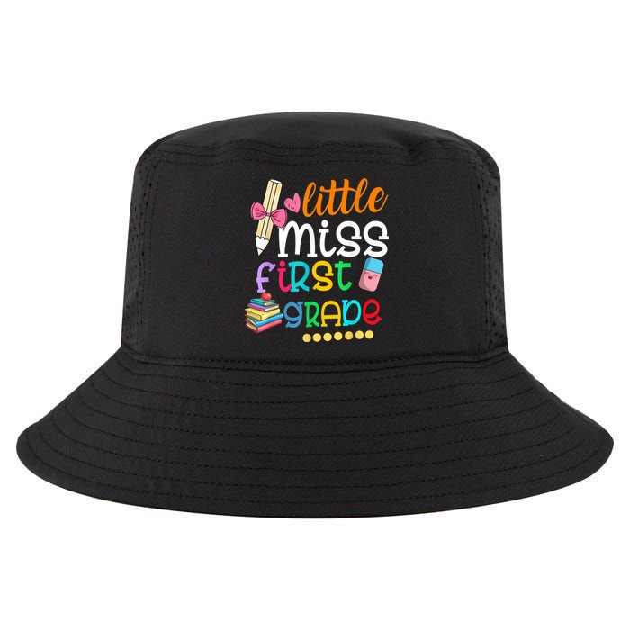 Little Miss First Grade Back To School Cool Comfort Performance Bucket Hat