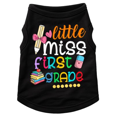 Little Miss First Grade Back To School Doggie Tank