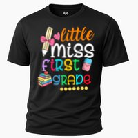 Little Miss First Grade Back To School Cooling Performance Crew T-Shirt