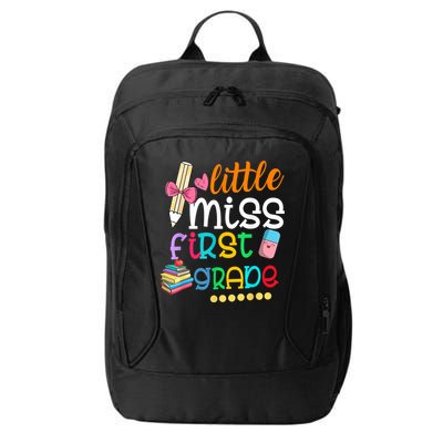 Little Miss First Grade Back To School City Backpack