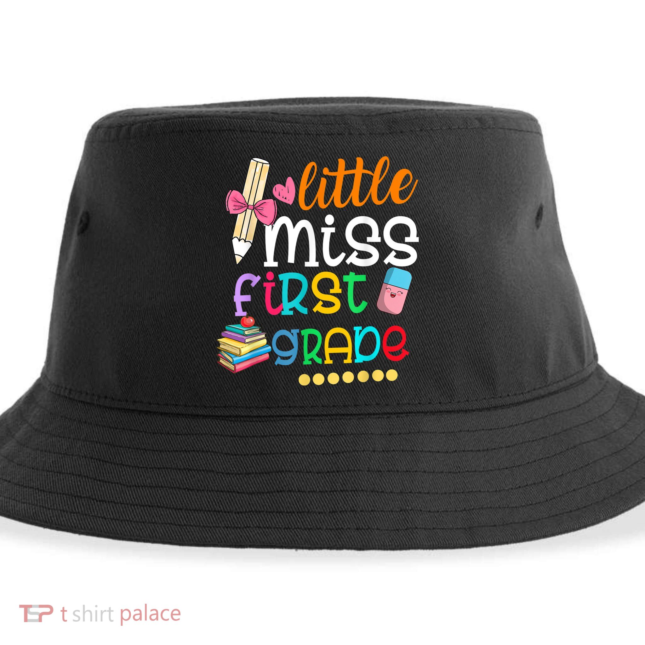 Little Miss First Grade Back To School Sustainable Bucket Hat
