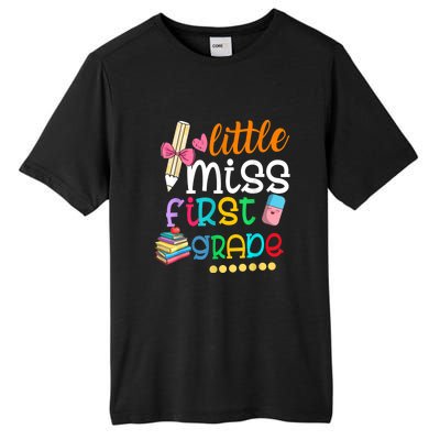 Little Miss First Grade Back To School Tall Fusion ChromaSoft Performance T-Shirt