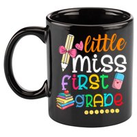 Little Miss First Grade Back To School 11oz C Handle Ceramic Mug