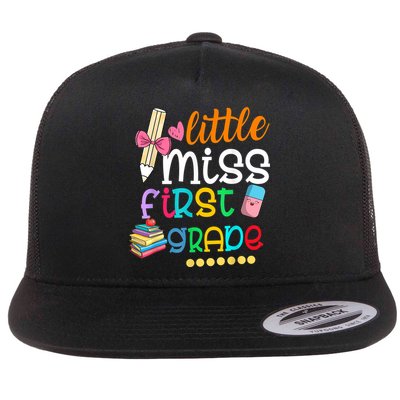 Little Miss First Grade Back To School Flatbill Hat