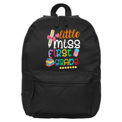 Little Miss First Grade Back To School 16 in Basic Backpack