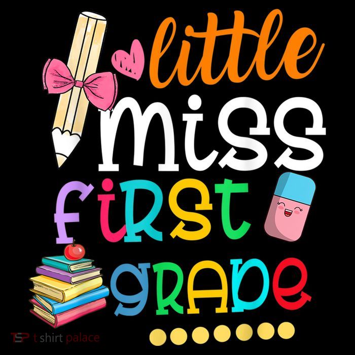 Little Miss First Grade Back To School Short Acrylic Beanie