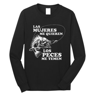 Love Me Fish Fear Me In Spanish Funny Gift For Long Sleeve Shirt