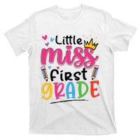 Little Miss First Grade Back To School 1st Grade Girl T-Shirt