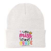 Little Miss First Grade Back To School 1st Grade Girl Knit Cap Winter Beanie