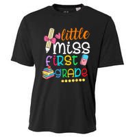 Little Miss First Grade Back To School 1st Grader Cooling Performance Crew T-Shirt