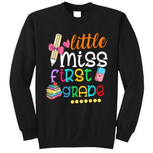 Little Miss First Grade Back To School 1st Grader Sweatshirt