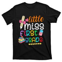 Little Miss First Grade Back To School 1st Grader T-Shirt