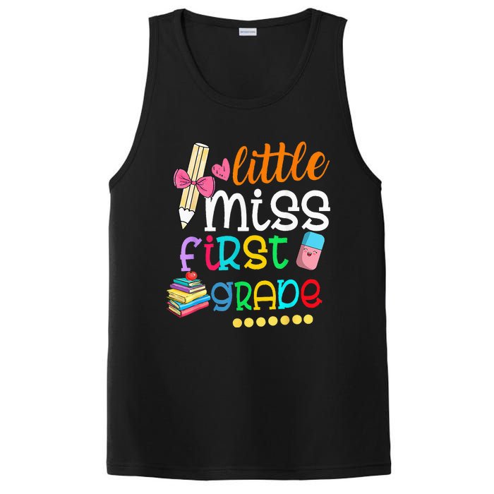 Little Miss First Grade Back To School 1st Grader PosiCharge Competitor Tank