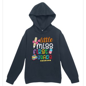 Little Miss First Grade Back To School 1st Grader Urban Pullover Hoodie