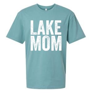 Lake Mom Funny Gift Lake Life Boating Gift Hooded Funny Gift Sueded Cloud Jersey T-Shirt