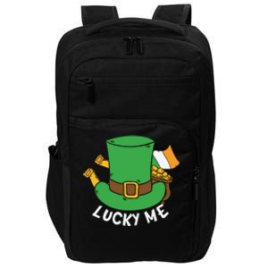 Lucky Me Funny St Patricks Day Luck Day Impact Tech Backpack