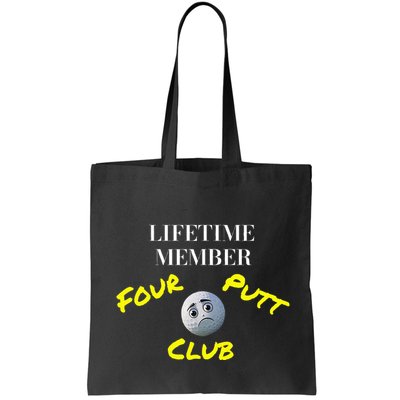 Lifetime Member Four Putt Club Golf Club Humorous Bag