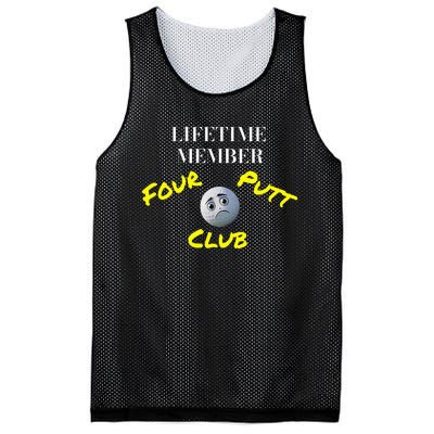 Lifetime Member Four Putt Club Golf Club Humorous Mesh Reversible Basketball Jersey Tank