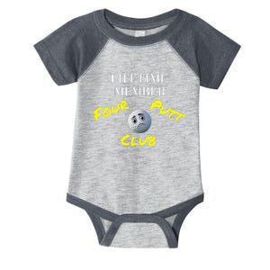 Lifetime Member Four Putt Club Golf Club Humorous Infant Baby Jersey Bodysuit