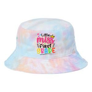 Little Miss First Grade Back To School 1st Grade Girl Tie Dye Newport Bucket Hat