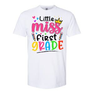 Little Miss First Grade Back To School 1st Grade Girl Softstyle CVC T-Shirt