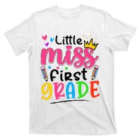 Little Miss First Grade Back To School 1st Grade Girl T-Shirt