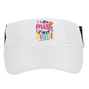 Little Miss First Grade Back To School 1st Grade Girl Adult Drive Performance Visor