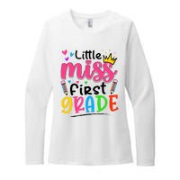 Little Miss First Grade Back To School 1st Grade Girl Womens CVC Long Sleeve Shirt