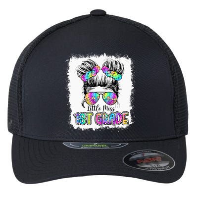 Little Miss First Grade Girls 1st Grade Girl Back To School Flexfit Unipanel Trucker Cap