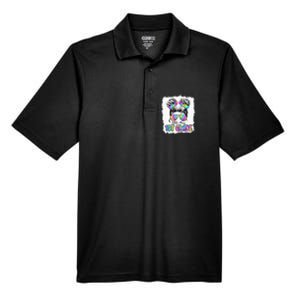 Little Miss First Grade Girls 1st Grade Girl Back To School Men's Origin Performance Pique Polo