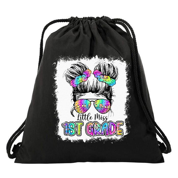 Little Miss First Grade Girls 1st Grade Girl Back To School Drawstring Bag