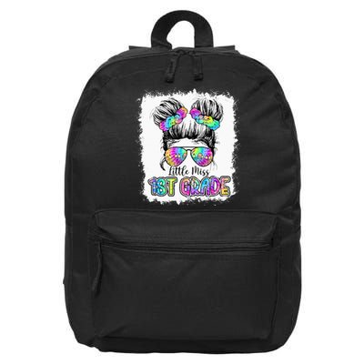 Little Miss First Grade Girls 1st Grade Girl Back To School 16 in Basic Backpack