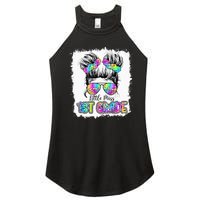 Little Miss First Grade Girls 1st Grade Girl Back To School Women’s Perfect Tri Rocker Tank