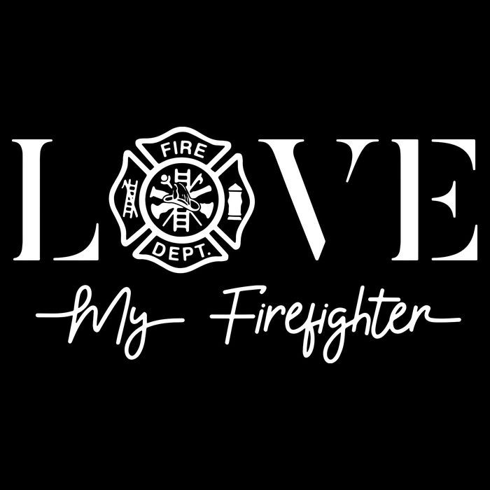 Love My Firefighter Wife Girlfriend Gift Cooling Performance Crew T-Shirt