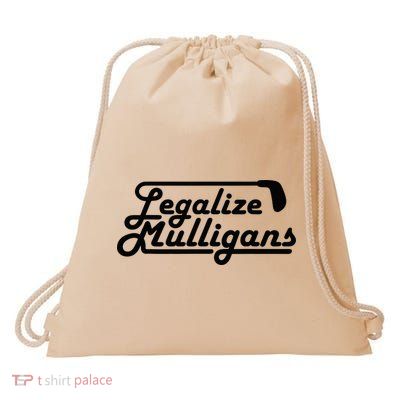 Legalize Mulligans Funny Golf Gift Drawstring Bag
