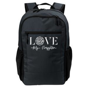 Love My Firefighter Wife Friend Gift Funny Gift Daily Commute Backpack