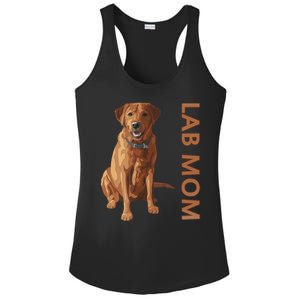 Lab Mom Fox Red Labrador Retriever Gift For Dog Lover Ladies PosiCharge Competitor Racerback Tank