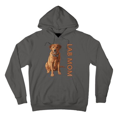 Lab Mom Fox Red Labrador Retriever Gift For Dog Lover Hoodie