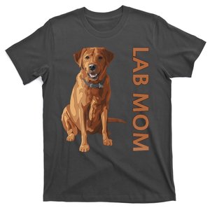 Lab Mom Fox Red Labrador Retriever Gift For Dog Lover T-Shirt