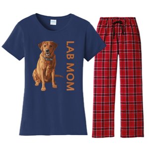 Lab Mom Fox Red Labrador Retriever Gift For Dog Lover Women's Flannel Pajama Set