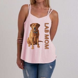 Lab Mom Fox Red Labrador Retriever Gift For Dog Lover Women's Strappy Tank