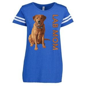 Lab Mom Fox Red Labrador Retriever Gift For Dog Lover Enza Ladies Jersey Football T-Shirt