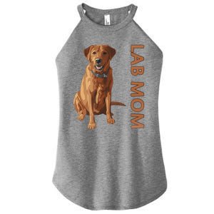 Lab Mom Fox Red Labrador Retriever Gift For Dog Lover Women's Perfect Tri Rocker Tank