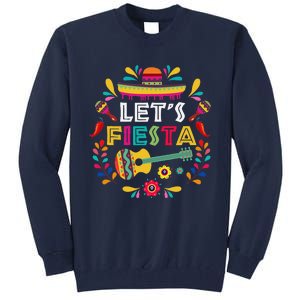 Lets Mexican Fiesta Cinco De Mayo Party Colourful Guitar Fun Tall Sweatshirt