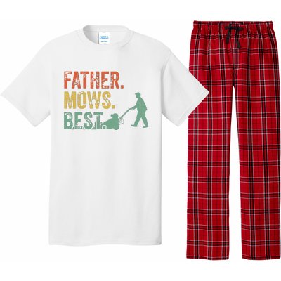 Lawn Mowing Father Day Mows Best Mower Gift Gardening Dad Pajama Set